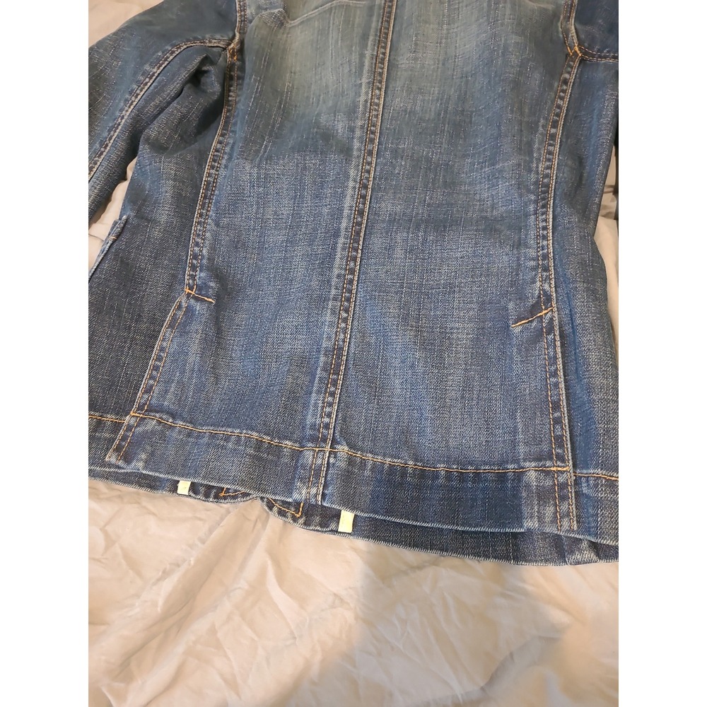 Banana Republic Denim Jean Jacket Blazer Women's SZ XS front pockets casual work - Picture 9 of 10